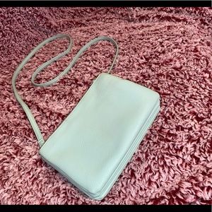 Mint Green Triple Zip Purse Bag